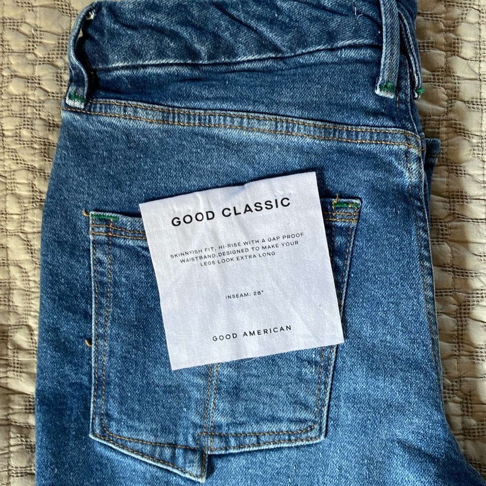 NWT Good American jeans. High rise, skinny fit
